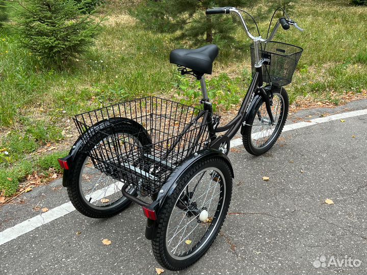 Трехколесный универсальный велосипед для пожилых