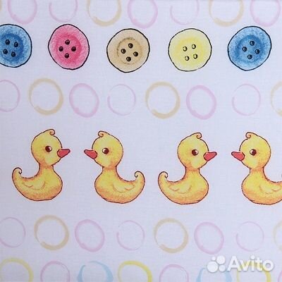 Комплект в кроватку 6 предметов Мишка, бязь №2