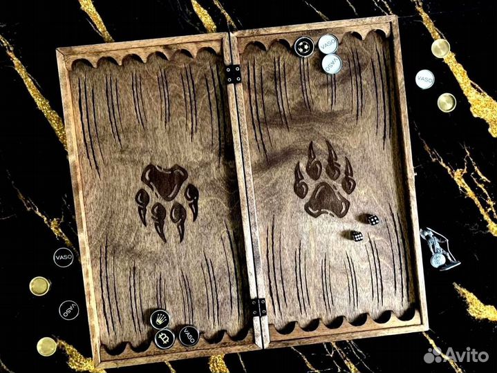 Нарды ручной работы с индивидуальным рисунком