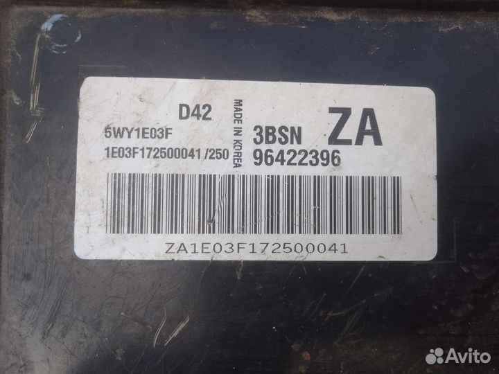 Блок управления двигателем Chevrolet Lacetti 1.6