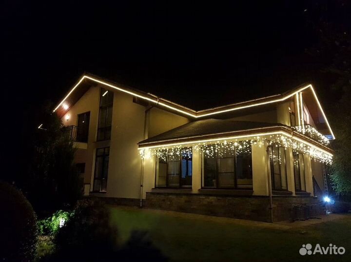 Гирлянда Бахрома уличная для фасада