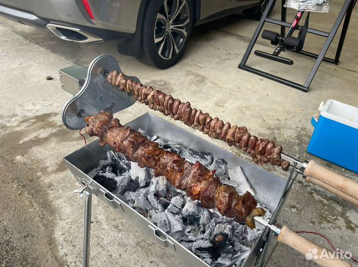 Мангал автоматический угольный