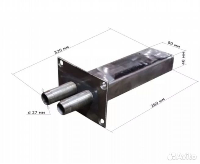 Теплообменник для банной печи и печи 1впк из нерж