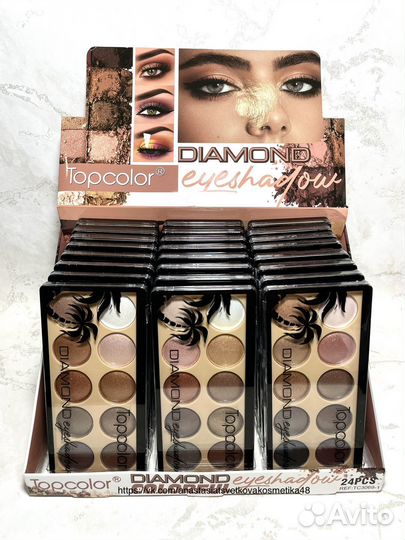 Запеченые тени для век / Палетка 10 оттенков