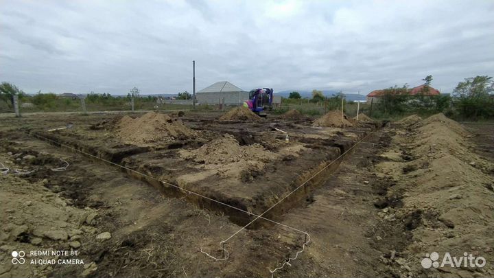 Услуги миниэксковатора