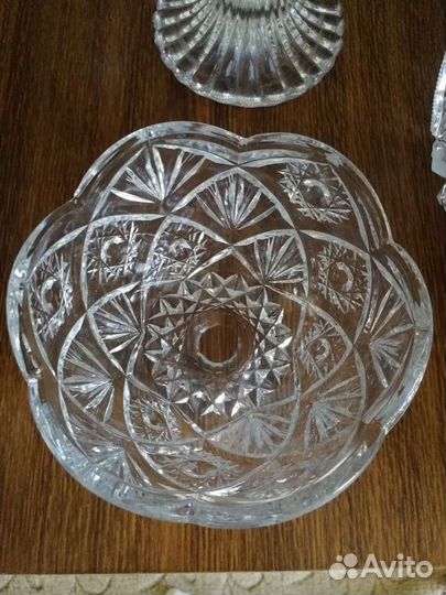 Ваза хрустальная