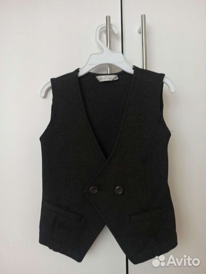 Жилетка серая школьная для девочки