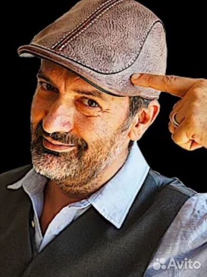 Кепка. Натуральная кожа