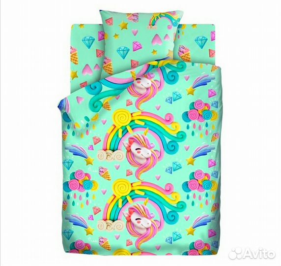 Постельное бельё 1,5 сп Непоседа