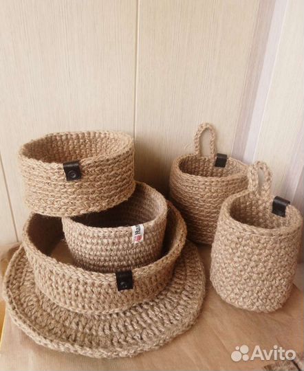 Корзины из джута