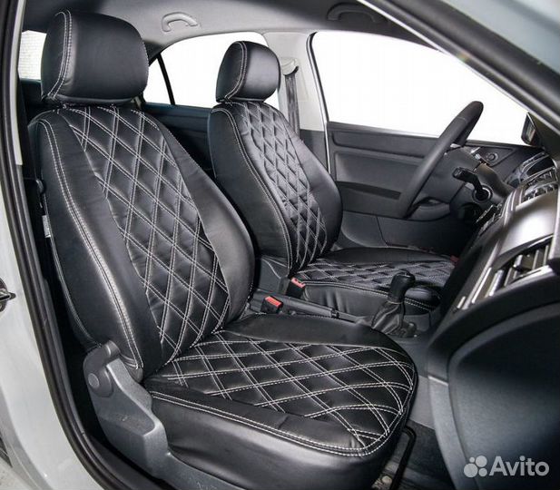 Чехлы из экокожи для Skoda Rapid 2012-2020