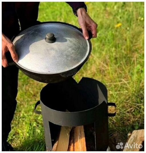 Казан чугунный высота 18