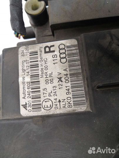 Фара правая Audi A4 B8 2008 1.8 МКПП