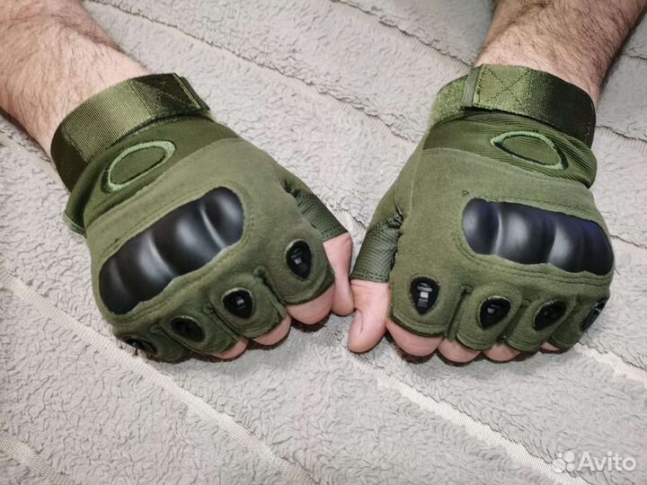 Тактические перчатки беспалые