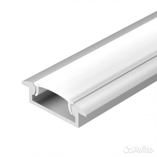 Профиль с экраном ALU-wide-F-H8-2000 anod+frost (a