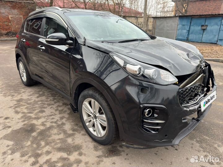 Kia Sportage 2.0 AT, 2018, битый, 65 000 км
