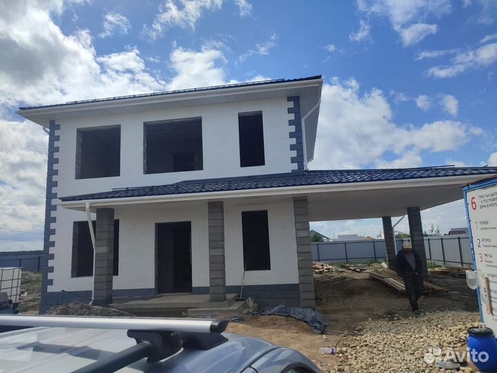 Дом под ключ, фундамент, газобетон, каркас, крыша