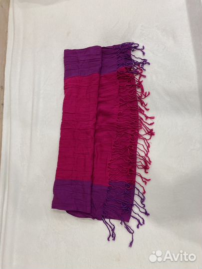 Палантин ярко розово-фиолетовый 60х168 см