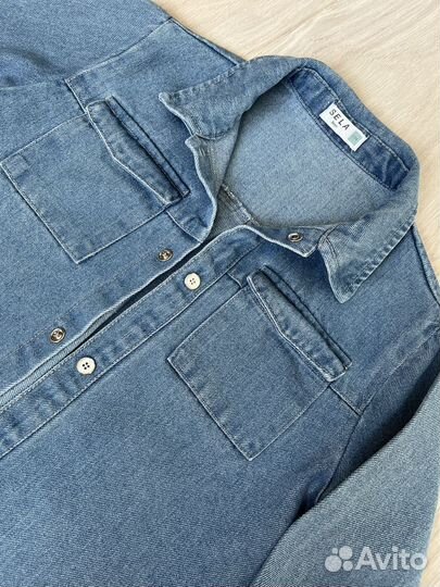 Рубашка джинсовая Sela 104