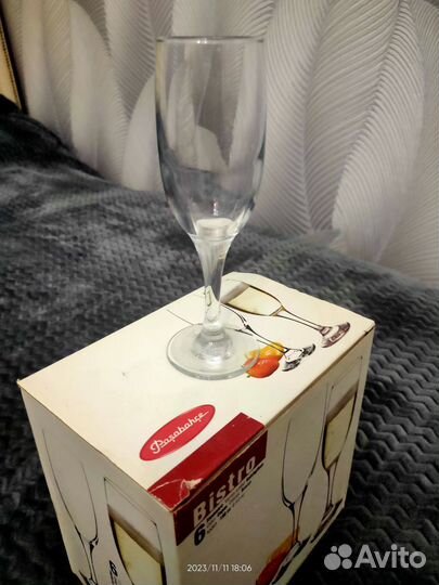 Бокалы новые, 6 шт. Pasabahce, bistro