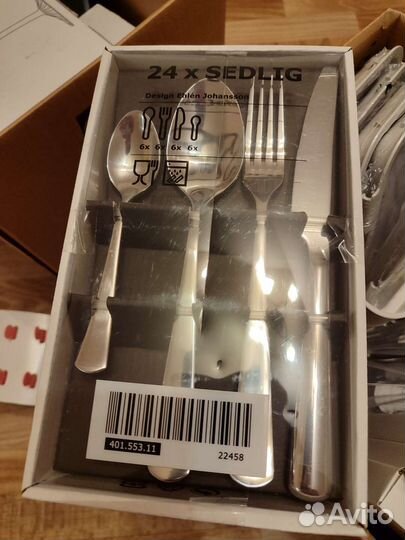 Набор столовых приборов IKEA и набор ножей 365