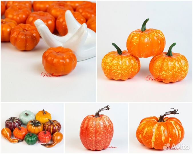Тыква искусственная для декора разные размеры