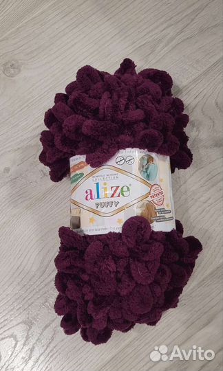 Плюшевая пряжа ализе пуффи, цвет 111