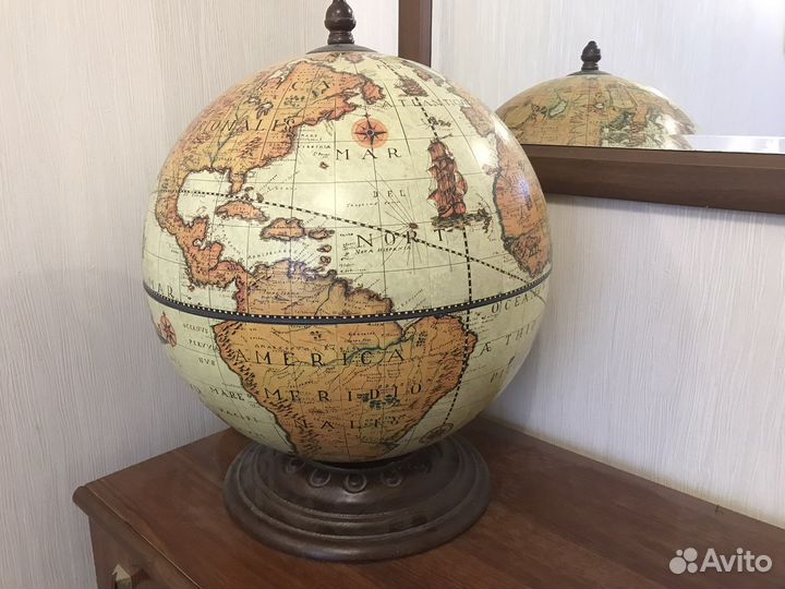 Глобус для алкоголя. тайник. Карта