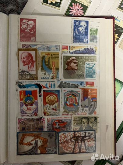 Большая коллекция марок СССР и иностранных