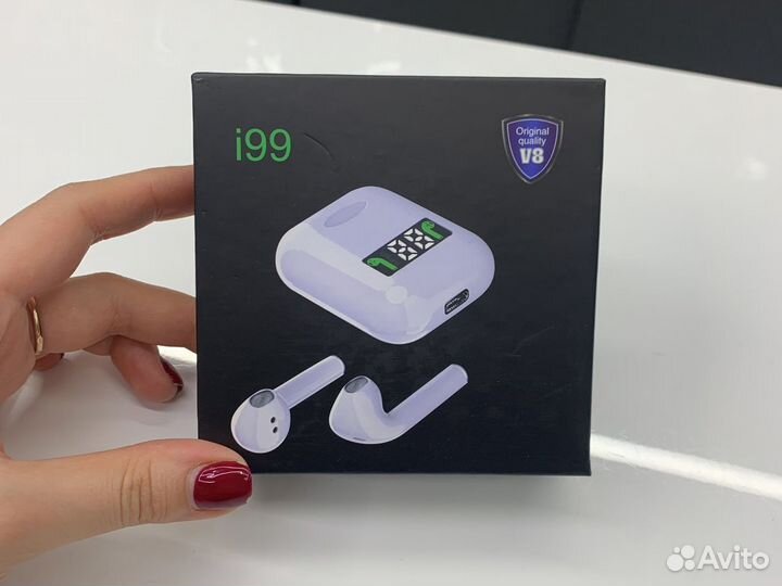 Наушники i99 белый V8