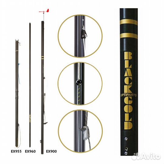 Комплект рангоута Optiparts Blackmax EX980 для швертбота Оптимист