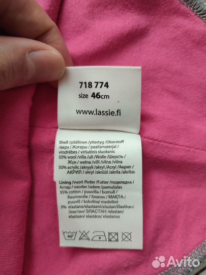 Шапка-шлем для девочки на весну, размер 46