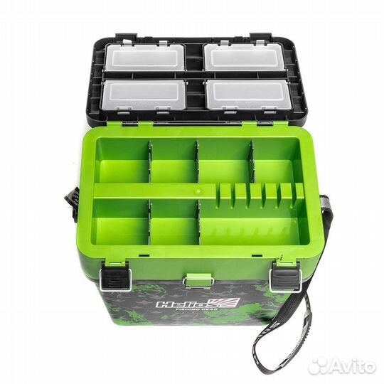 Ящик рыболовный зимний Helios Shark (двухсекционны