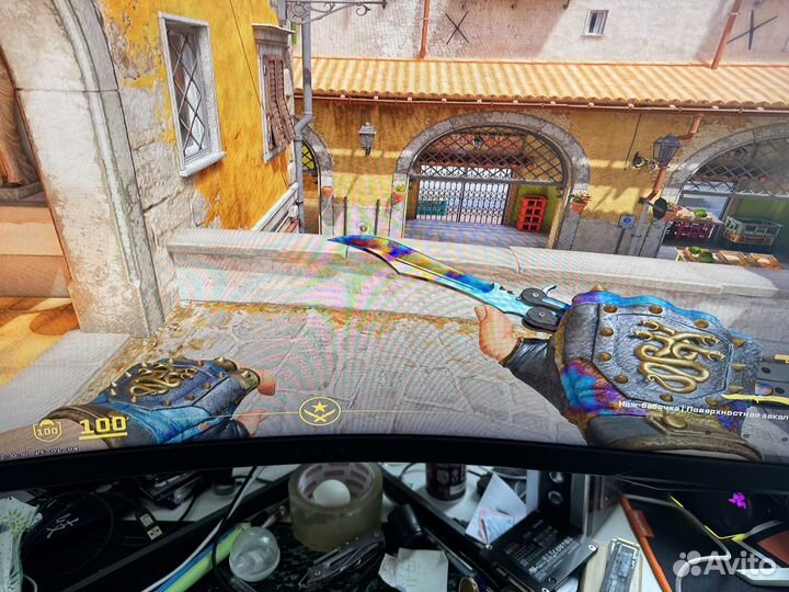 Cs2 перчатки + бабочка поверхностная закалка блю