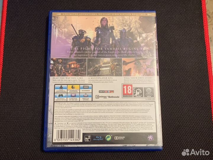 Игра The Elder Scrolls online ps4 диск