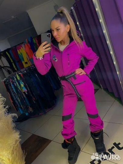 Комбинезон сноубордический фиолетовый