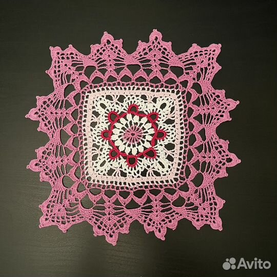 Салфетки вязанные крючком, кружево