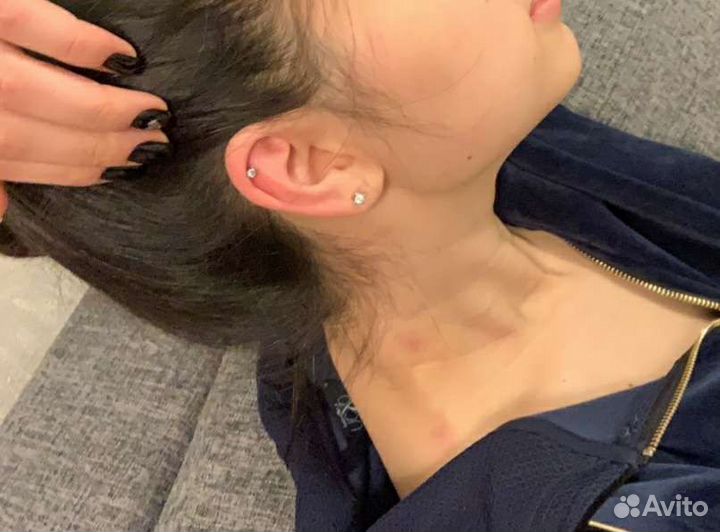 Прокол ушей детям с года. (Выезд на дом)