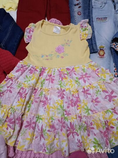 Вещи пакетом на девочку 98 104 новые и бу