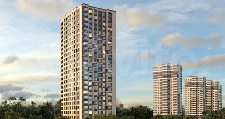 1-к. квартира, 48,3 м², 1/25 эт.