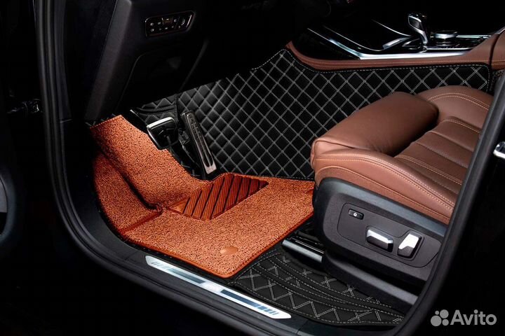 3D Коврики BMW X6 G06 Экокожа Салон Багажник