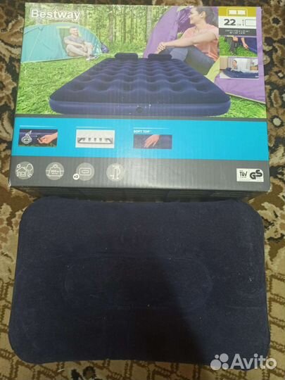 Надувной матрас с насосом бу