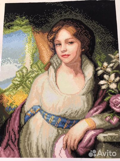 Портрет Марии Лопухиной ручная работа