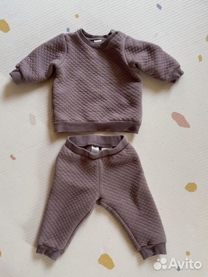 Стеганый костюм H&M размер 74