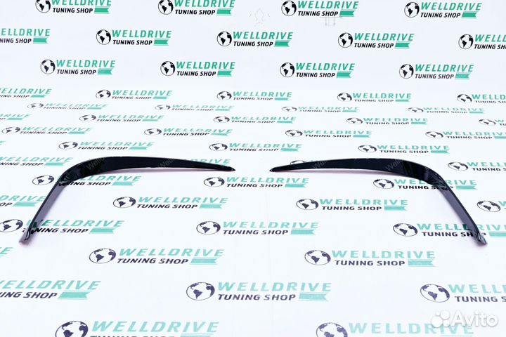 Клыки верхние BMW X5 G05 дорест черные