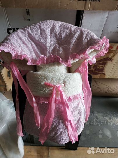 Зимний конверт в коляску