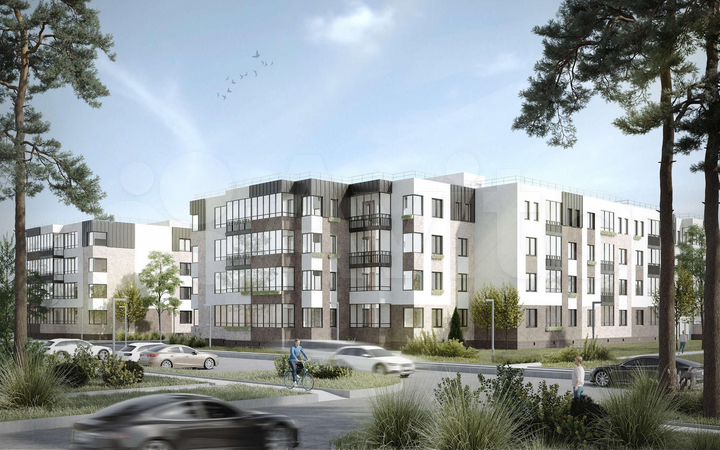 2-к. квартира, 68,6 м², 4/4 эт.