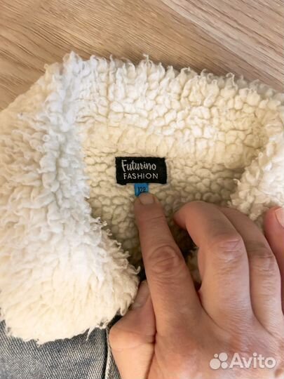 Джинсовая куртка с мехом детская