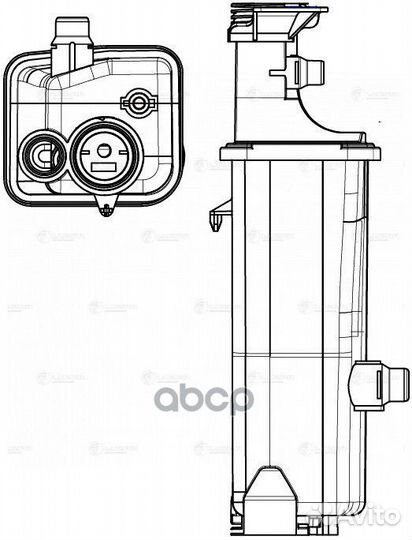 Бачок расширит. охл. жидкости для а/м BMW X5 (E