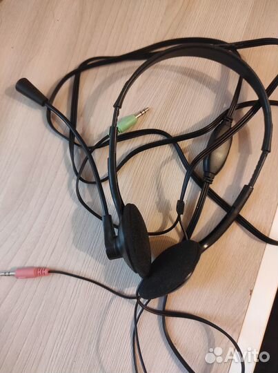 Гарнитура проводная наушники с микрофоном ritmix